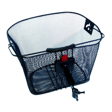 Кошик CITY BASKET BS001  front wheel SW швидкознімний,чорний з кріпленням BUCHEL
